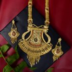 Antique Gold-Plated Long Haar with Earrings